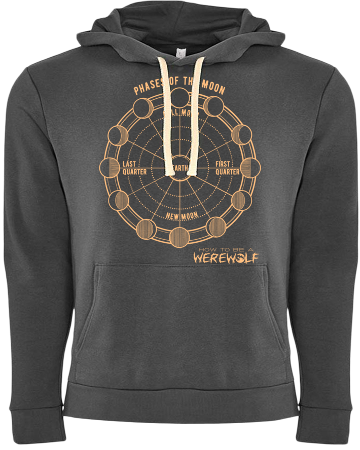 HTBAW - Phases of the Moon Hoodie Dark