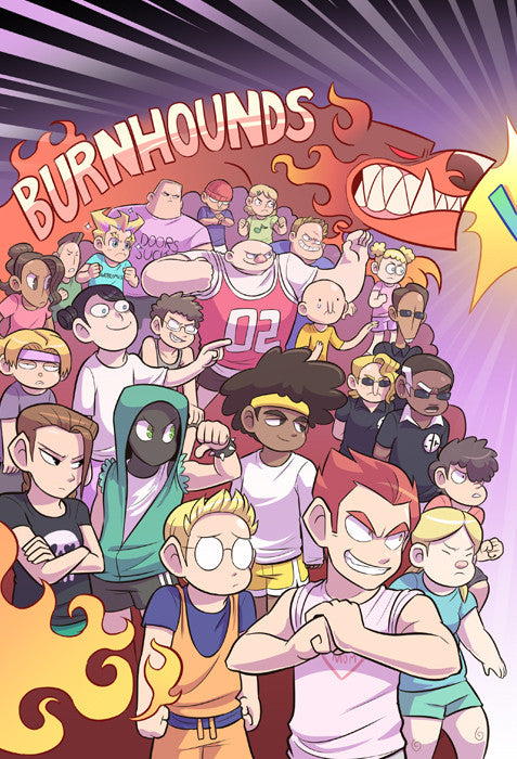 Paranatural - Burnhounds vs Shockodiles print from Paranatural - Webcomic Merchandise 