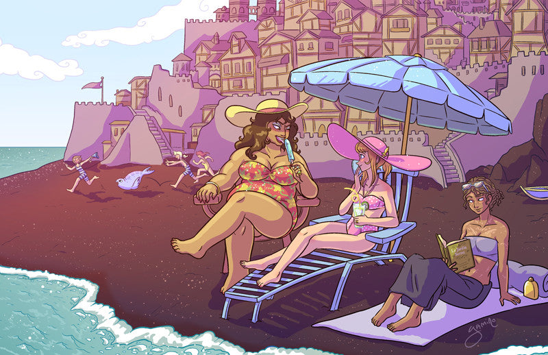 Sister Claire - Beach print from Sister Claire - Webcomic Merchandise 