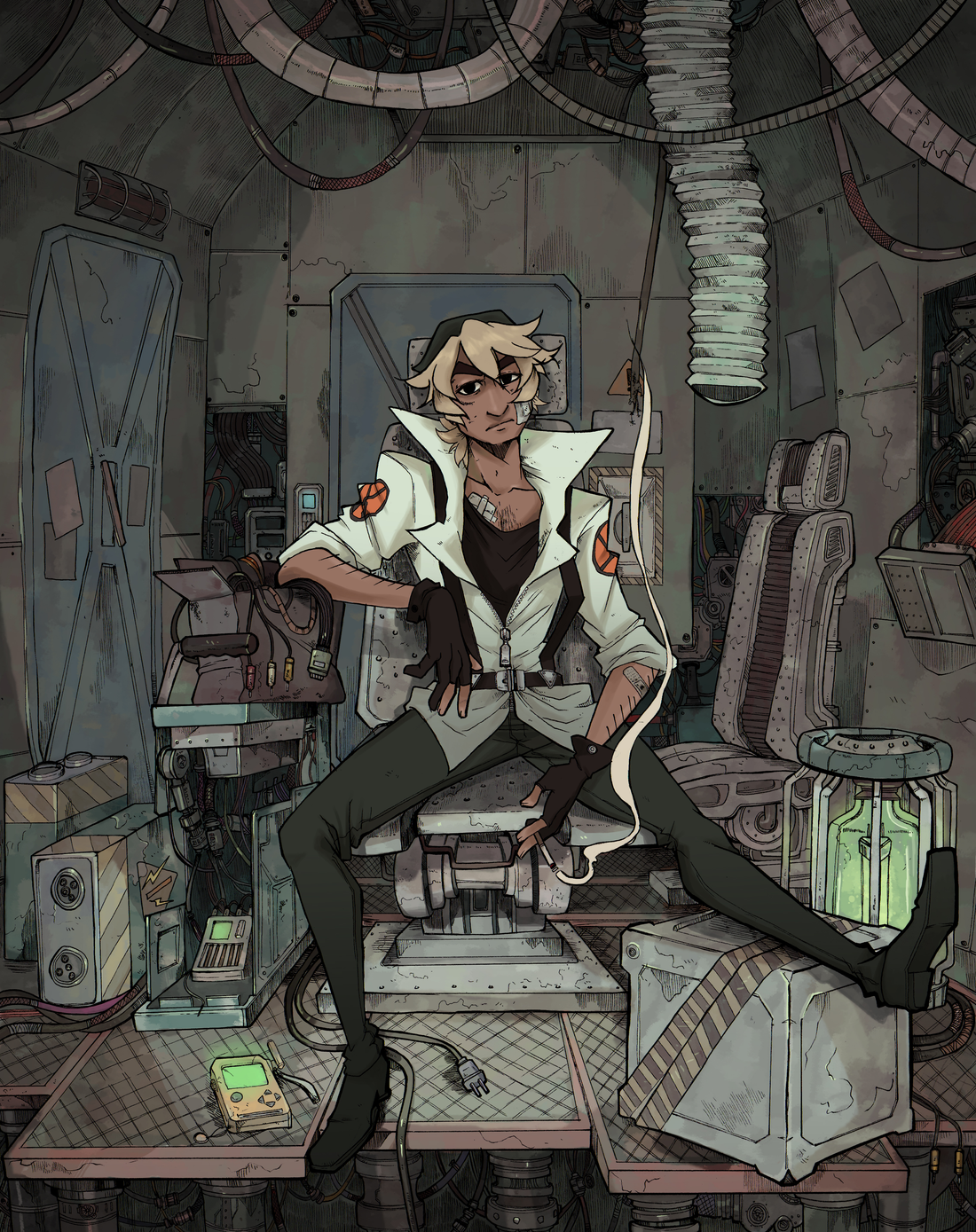 Ghost Junk Sickness Book 1 Cover Print from Ghost Junk Sickness - Webcomic Merchandise 