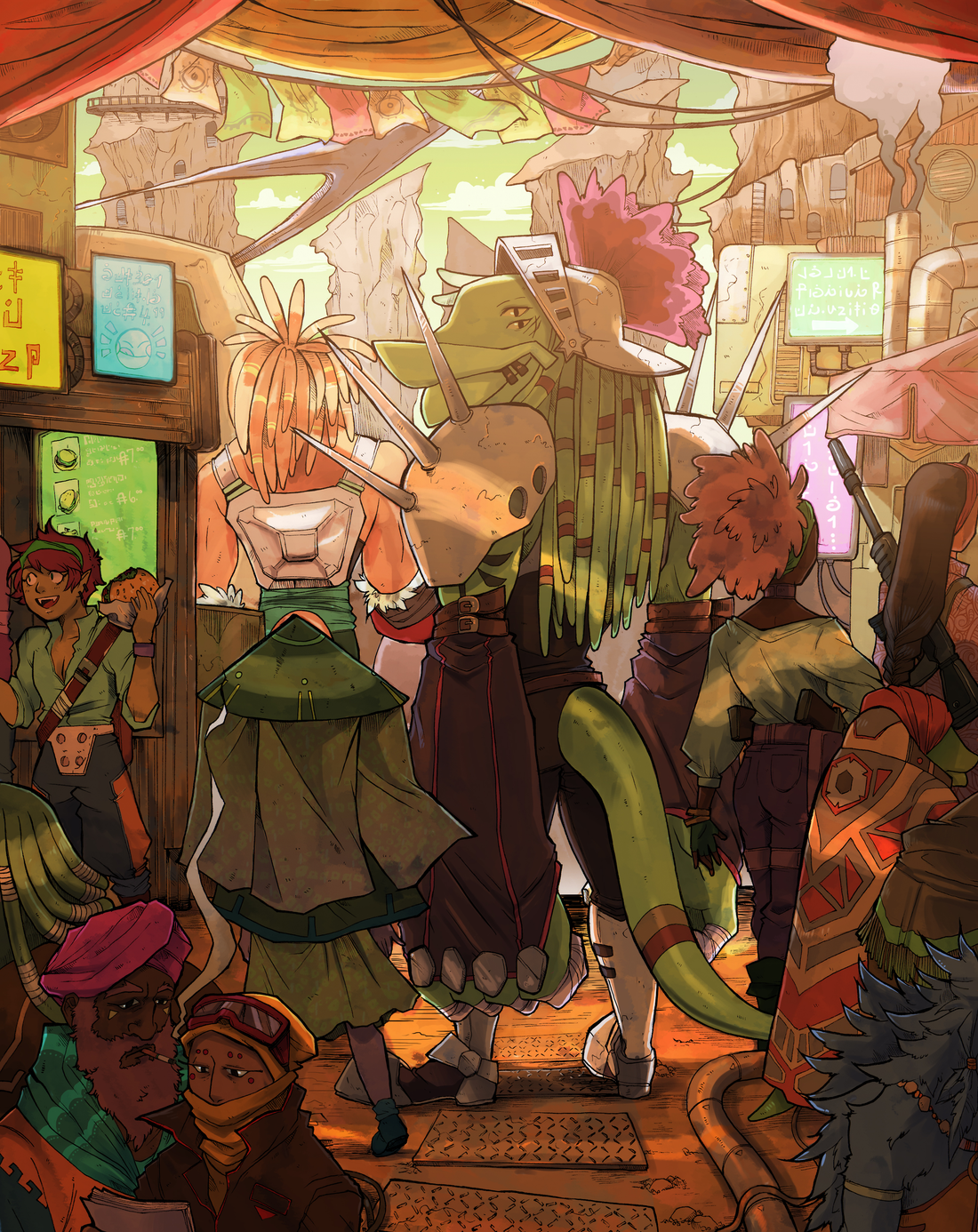Ghost Junk Sickness Book 3 Cover Print from Ghost Junk Sickness - Webcomic Merchandise 