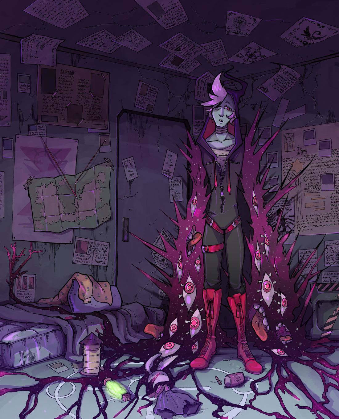 Ghost Junk Sickness Book 4 Cover Print from Ghost Junk Sickness - Webcomic Merchandise 