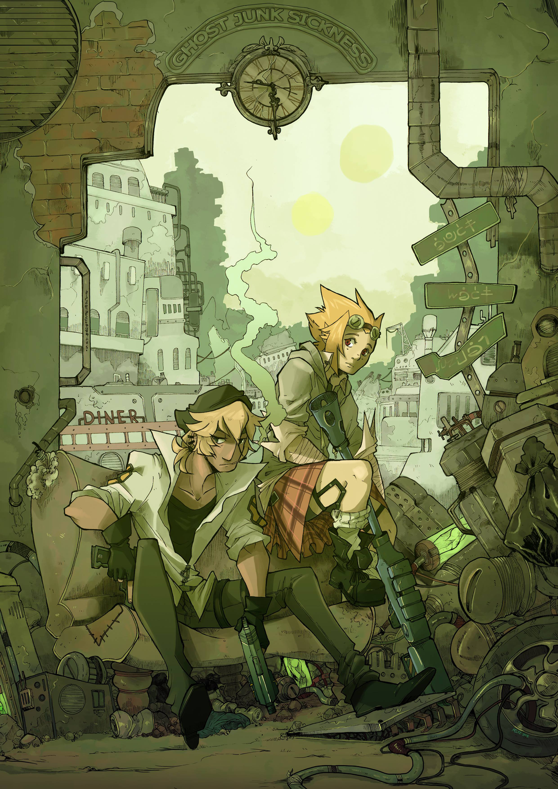 Ghost Junk Sickness Debris Print from Ghost Junk Sickness - Webcomic Merchandise 