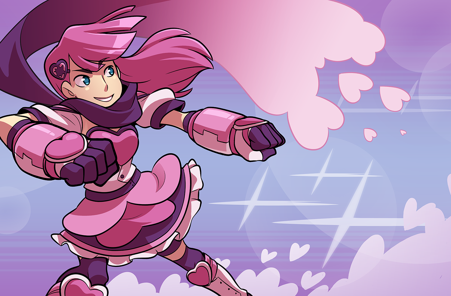 Heartful Punch Print from Sleepless Domain - Webcomic Merchandise 