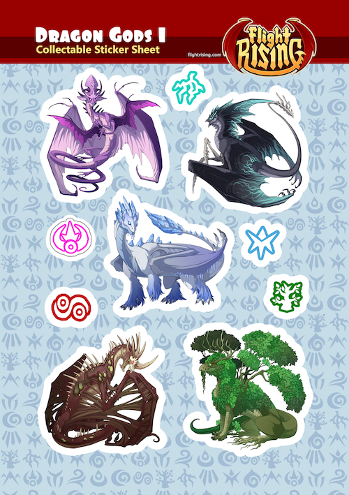 Flight Rising Sticker Sheet Bundle from Flight Rising - Webcomic Merchandise 