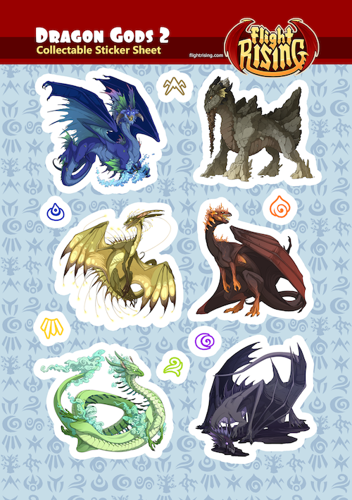 Flight Rising Sticker Sheet Bundle