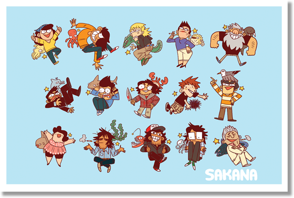 Sakana - 2015 Poster from Sakana - Webcomic Merchandise 