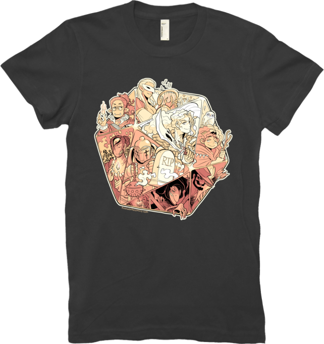 DND Tee Women from Hiveworks - Webcomic Merchandise 