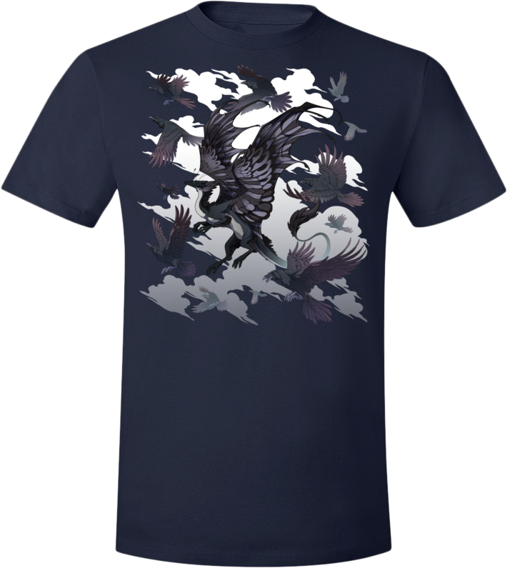 Flocking Skydancer Tee (Unisex) from Flight Rising - Webcomic Merchandise 