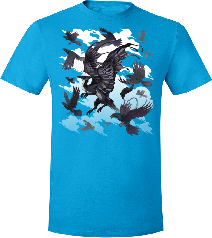 Flocking Skydancer Tee (Unisex) from Flight Rising - Webcomic Merchandise 