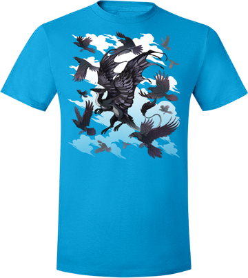 Flocking Skydancer Tee (Unisex) from Flight Rising - Webcomic Merchandise 