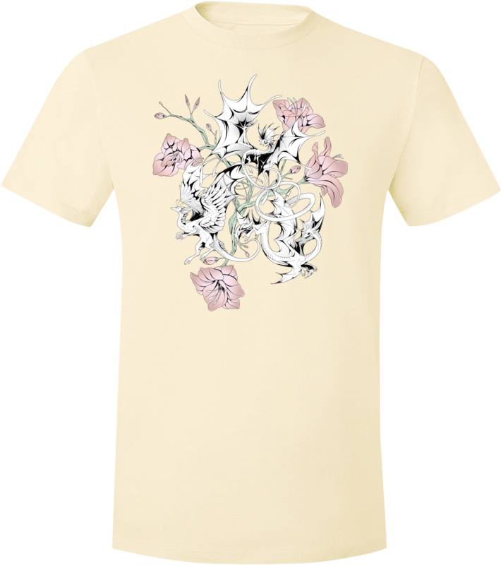 Halftone Lilies Tee (Unisex) from Flight Rising - Webcomic Merchandise 