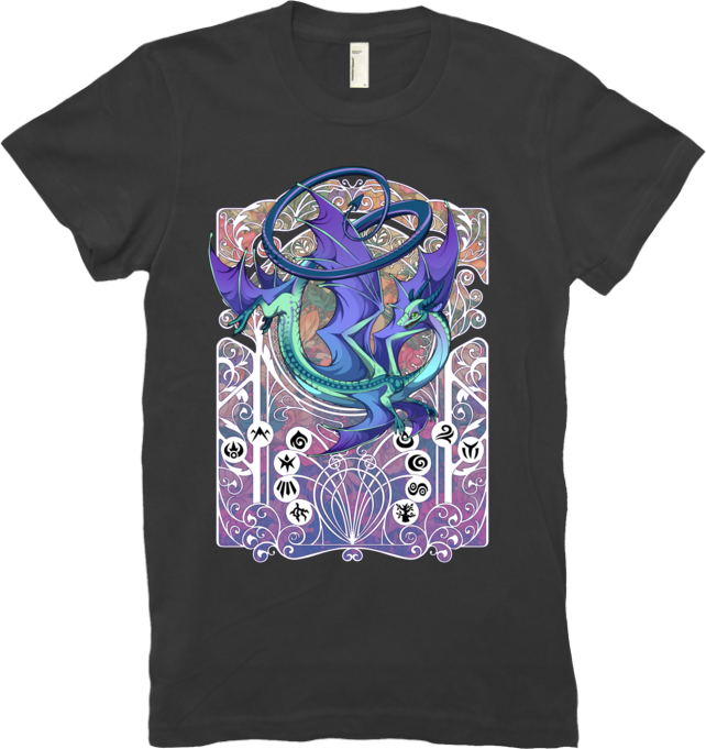 Spiral Nouveau Tee (Women's) from Flight Rising - Webcomic Merchandise 