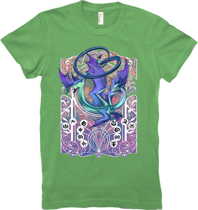 Spiral Nouveau Tee (Women's) from Flight Rising - Webcomic Merchandise 