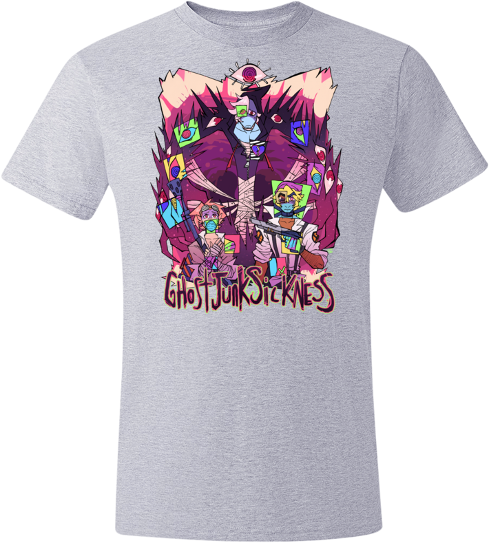 GHOST MOUTH Tee from Ghost Junk Sickness - Webcomic Merchandise 
