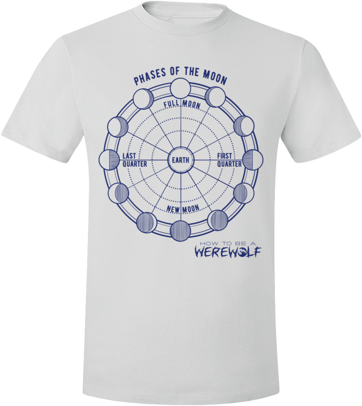 Phases of the Moon T-shirt (Unisex, Light)