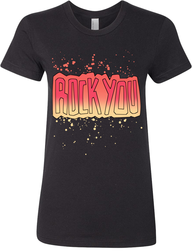 Rock You Tee (Women's) from Rock Cocks - Webcomic Merchandise 