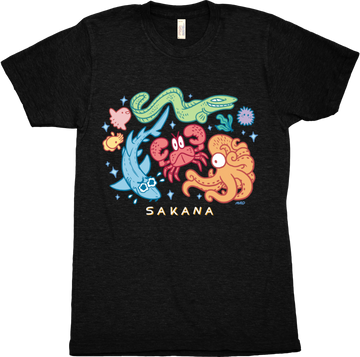 SAKANA: Fish Friends Tshirt from Sakana - Webcomic Merchandise 