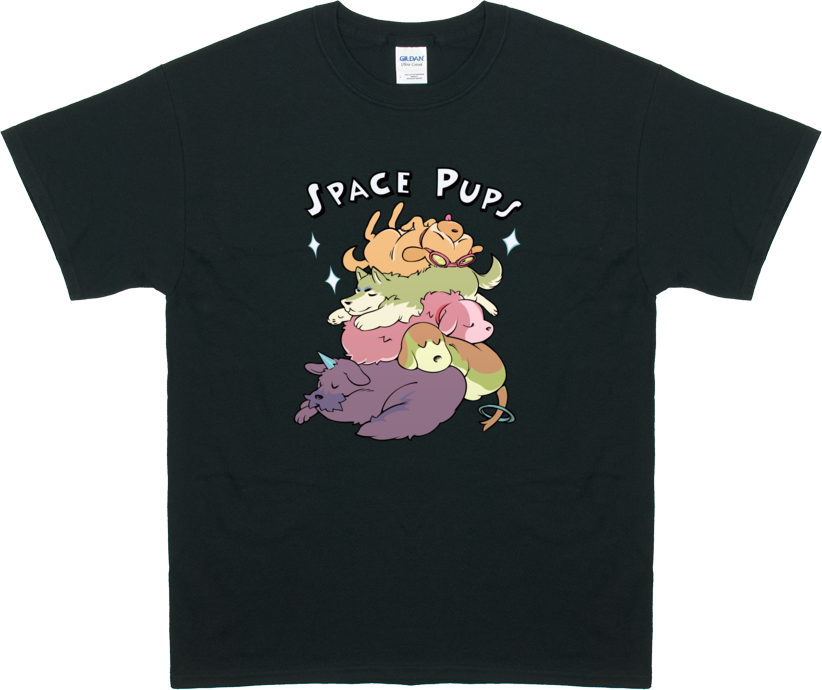 Space Pups T-Shirt from StarHammer - Webcomic Merchandise 