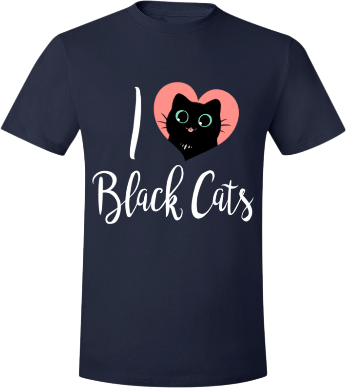 I Heart Black Cats Tee from The Weave - Webcomic Merchandise 