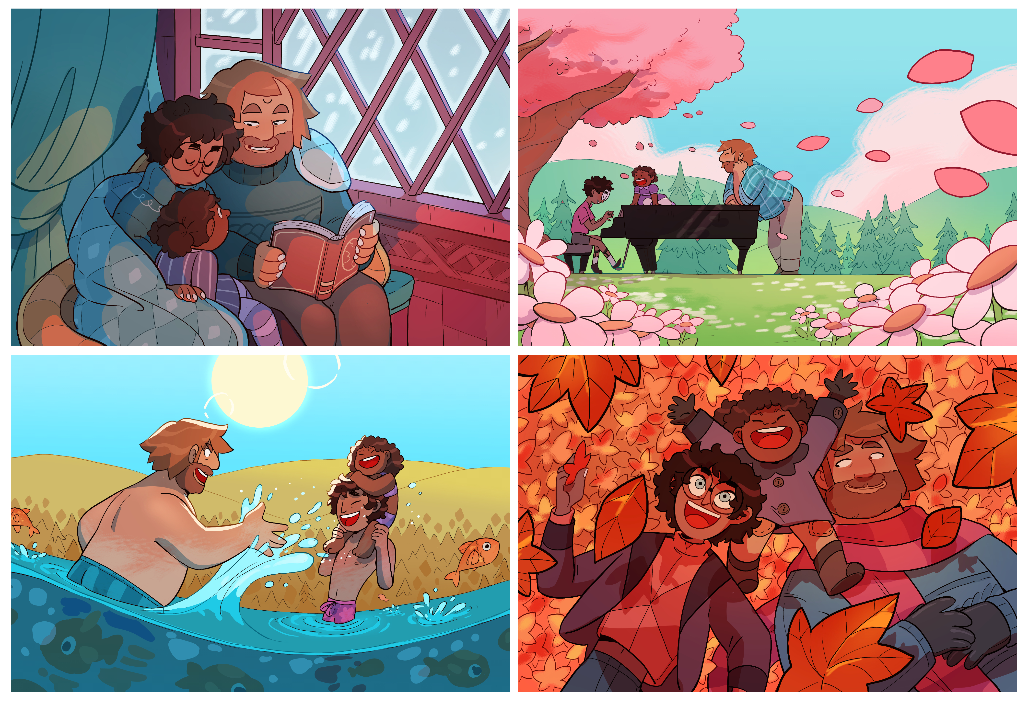 Life of Melody - Postcard and Sticker Set from Peritale - Webcomic Merchandise 