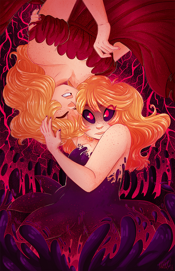 Alice and Her Reflection print from Alice and the Nightmare - Webcomic Merchandise 