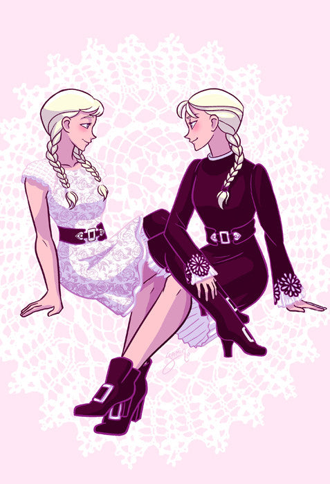 Sister Claire - Roses and Lace print from Sister Claire - Webcomic Merchandise 