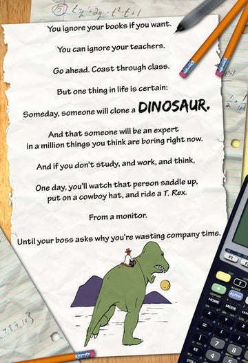 SMBC - Dino Education Poster from SMBC - Webcomic Merchandise 