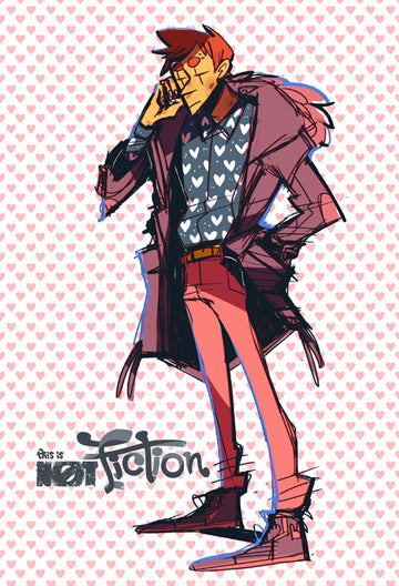 THIS IS NOT FICTION - I Heart Landon print from This Is Not Fiction - Webcomic Merchandise 