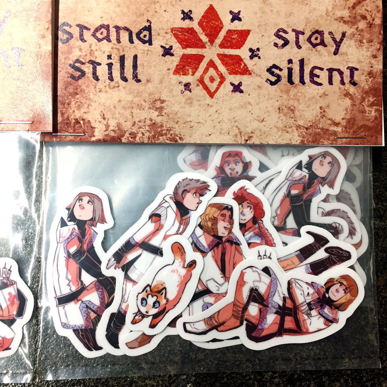Stand Still Stay Silent - Sticker Pack from Stand Still Stay Silent - Webcomic Merchandise 