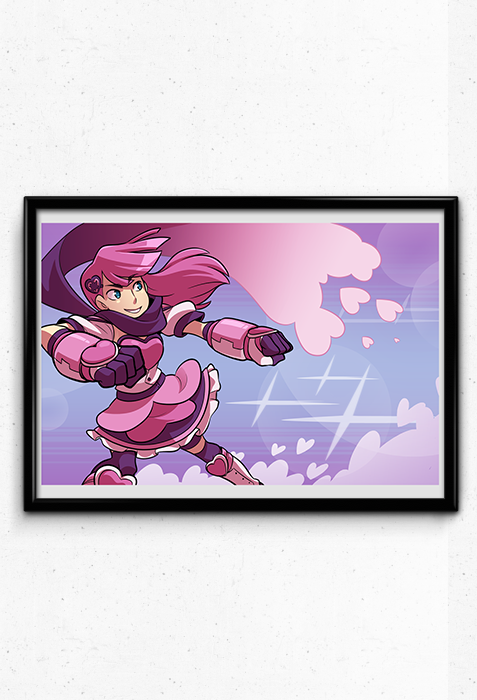 Heartful Punch Print from Sleepless Domain - Webcomic Merchandise 