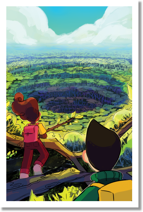 Demon Street - Spiraling Forest Page Print from Demon Street - Webcomic Merchandise 
