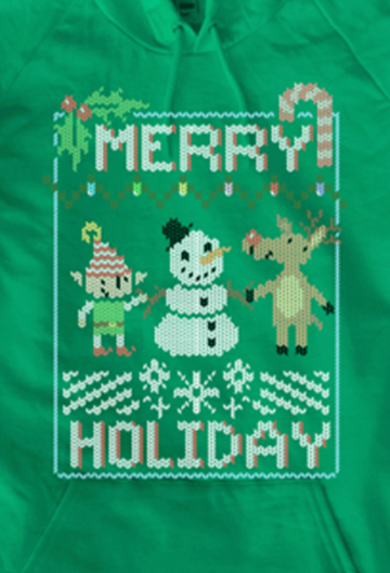 Merry Holiday Sweater Hoodie from SMBC - Webcomic Merchandise 
