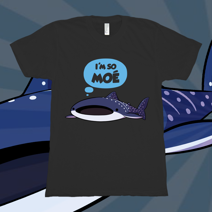Whale Sharks Are Moe Shirt from Mary Cagle - Webcomic Merchandise 
