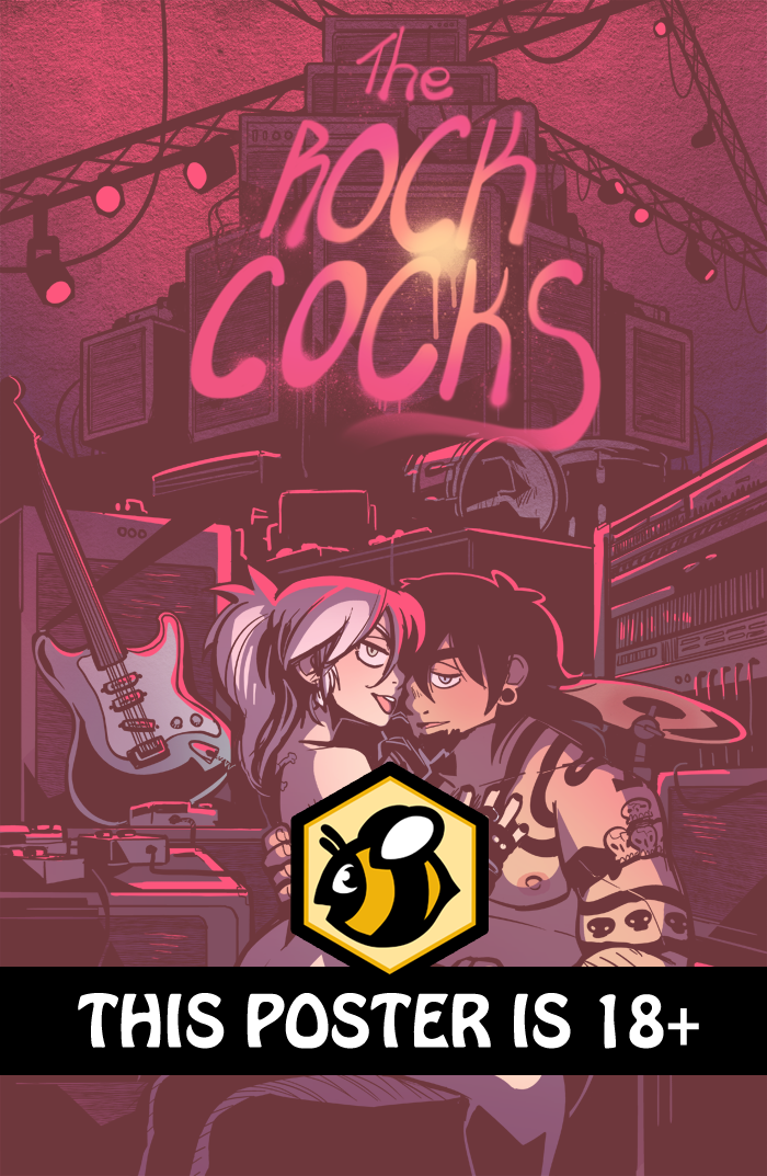 The Rock Cocks - Album Cover from Rock Cocks - Webcomic Merchandise 