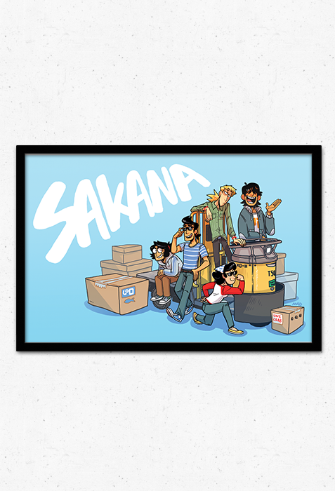 Turret Cart Poster from Sakana - Webcomic Merchandise 
