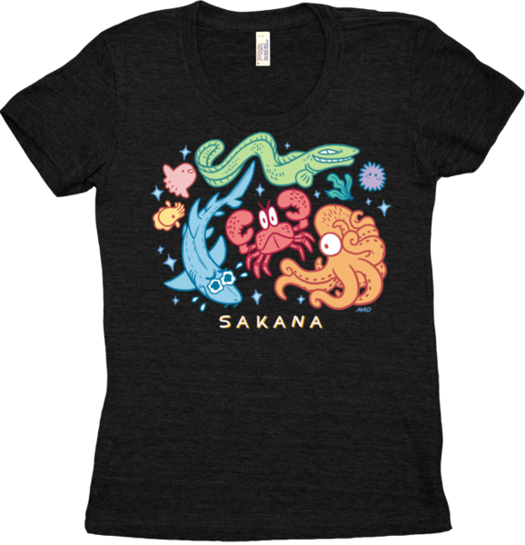 SAKANA: Fish Friends Tshirt from Sakana - Webcomic Merchandise 
