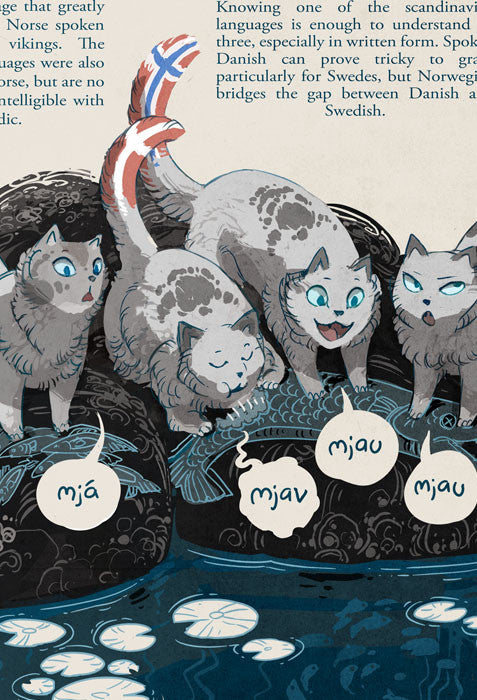 Stand Still. Stay Silent - The Nordic Languages print – Hivemill