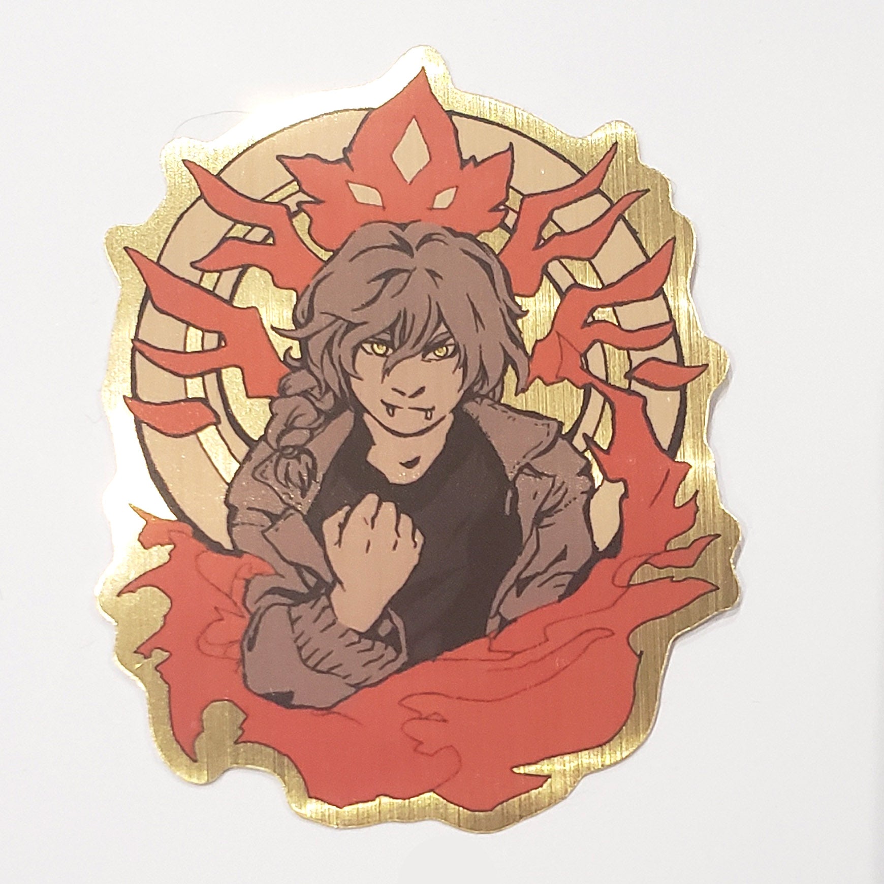 Tiara gold metallic sticker