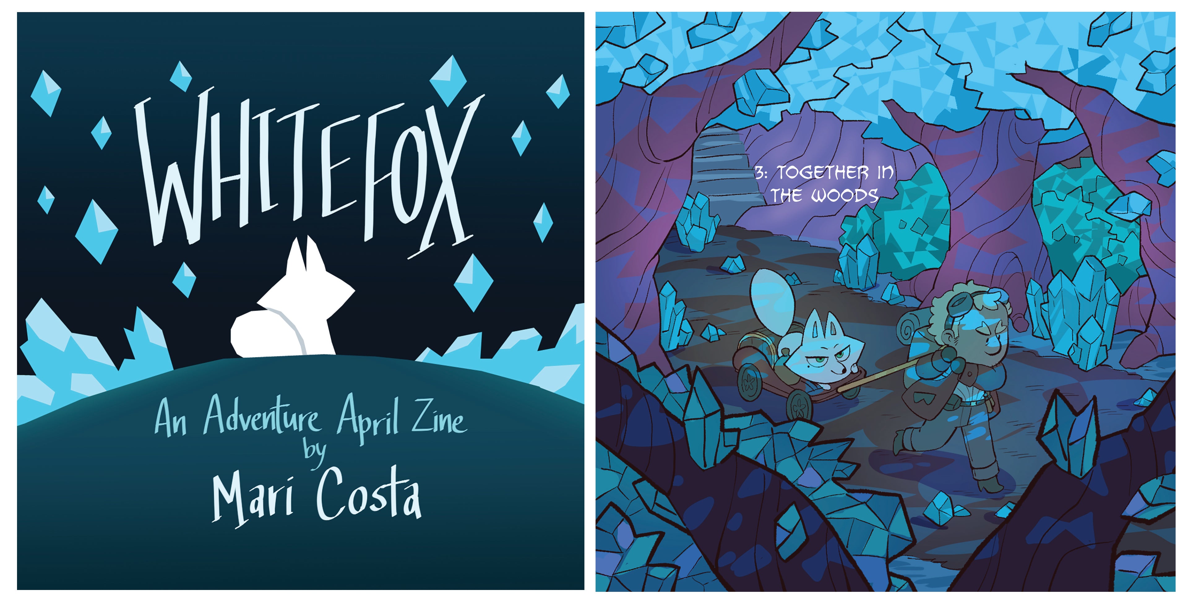 White Fox Zine from Peritale - Webcomic Merchandise 